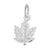 Maple Leaf Charm In Sterling Silver