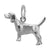 Beagle Dog Charm In Sterling Silver