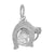 Horse Charm In 14K White Gold