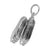 Ballet Shoes Charm In Sterling Silver