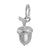 Acorn Charm In 14K White Gold