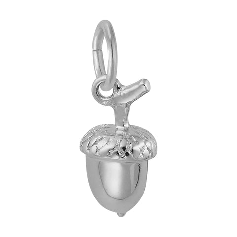 Acorn Charm In Sterling Silver