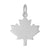 Maple Leaf, Canada Charm In 14K White Gold