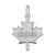 Maple Leaf, Canada Charm In 14K White Gold