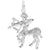 Solid Sagittarius Charm In 14K White Gold