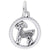 New Capricorn Charm In 14K White Gold