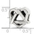 Adoption Symbol Charm Bead in Sterling Silver