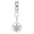 Maple Leaf Charm Dangle Bead In Sterling Silver