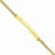 14K Yellow Gold Two Strand Rope Id Bracelet