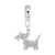 Scottie Dog Charm Dangle Bead In Sterling Silver