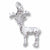 Reindeer charm in Sterling Silver hide-image