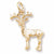 Reindeer Charm in 10k Yellow Gold hide-image