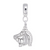 Horse charm dangle bead in Sterling Silver hide-image