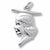 Graduation charm in 14K White Gold hide-image