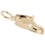 Baby Shoe Charm In Yellow Gold