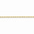 14K Yellow Gold Diamond-Cut Rope with Lobster Clasp Chain Anklet