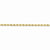 14K Yellow Gold Diamond-Cut Rope with Lobster Clasp Chain Anklet