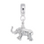 Elephant Charm Dangle Bead In Sterling Silver