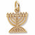 Menorah Charm in 10k Yellow Gold hide-image