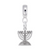 Menorah charm dangle bead in Sterling Silver hide-image