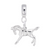 Horse Charm Dangle Bead In Sterling Silver