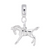 Horse charm dangle bead in Sterling Silver hide-image