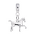 Horse charm dangle bead in Sterling Silver hide-image