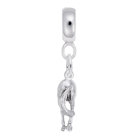 Horse Charm Dangle Bead In Sterling Silver