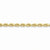 14K Yellow Gold Diamond-Cut Rope with Lobster Clasp Chain Anklet