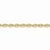 14K Yellow Gold Hand Made Regular Rope Chain Anklet