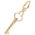 Key Charm In Yellow Gold