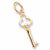 Key Charm in 10k Yellow Gold hide-image