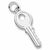 Key charm in 14K White Gold hide-image