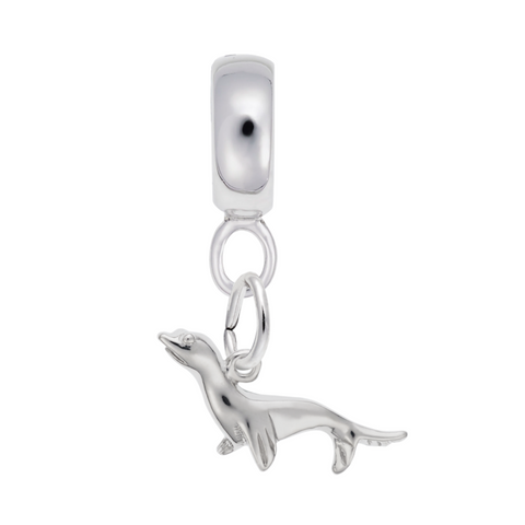 Seal Charm Dangle Bead In Sterling Silver