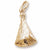 Tee Pee Charm in 10k Yellow Gold hide-image