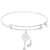 Sterling Silver Sweet Bangle Bracelet With Dreamcatcher Charm