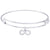 Sterling Silver Noble Bangle Bracelet Infinity Charm