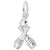 Bowling Charm In 14K White Gold