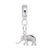 Elephant charm dangle bead in Sterling Silver hide-image