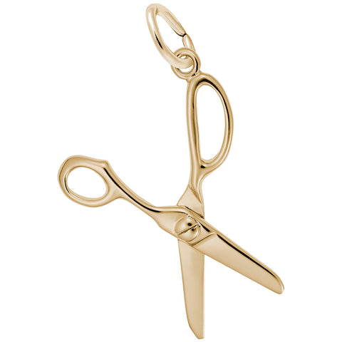 Scissors Charm in Yellow Gold Plated