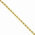 14K Yellow Gold Diamond-Cut Rope Chain Anklet