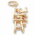 Highchair Charm in 10k Yellow Gold hide-image