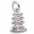 Pagoda charm in 14K White Gold hide-image