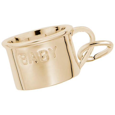 Baby Cup Charm In Yellow Gold