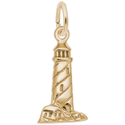 Lighthouse Charm In Yellow Gold