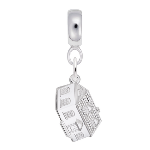 House Charm Dangle Bead In Sterling Silver