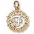 Initial F charm in 14K Yellow Gold