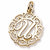 Initial U charm in 14K Yellow Gold