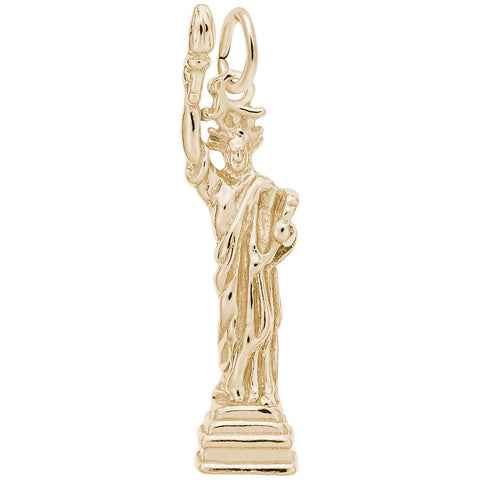 Statue Of Liberty Charm In Yellow Gold