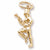 Majorette Charm in 10k Yellow Gold hide-image